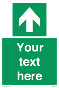 Safe condition Custom arrow up sign